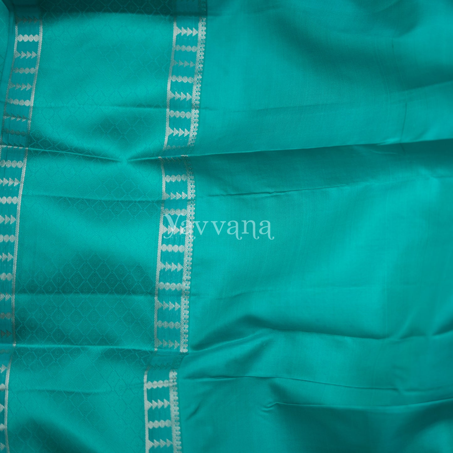 Gold and Turquoise Silk Saree - Timeless Elegance