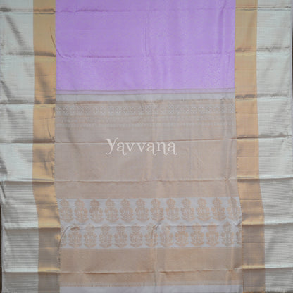 Lavender Silk Saree with Rich Pallu