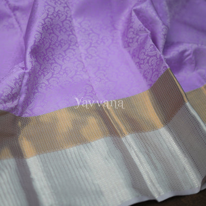 Lavender Silk Saree with Rich Pallu
