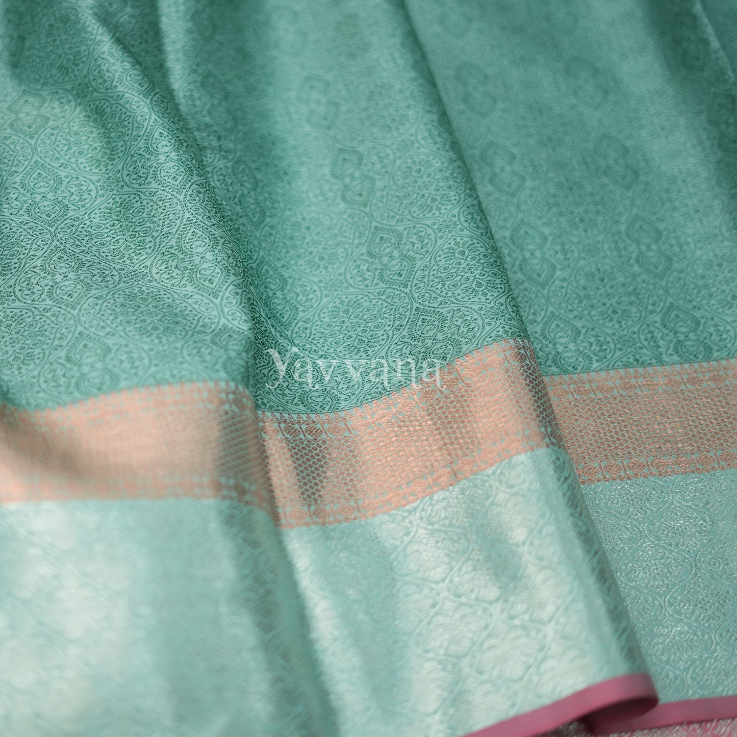 Elegant Sea Blue Silk Saree with Exquisite Zari Work
