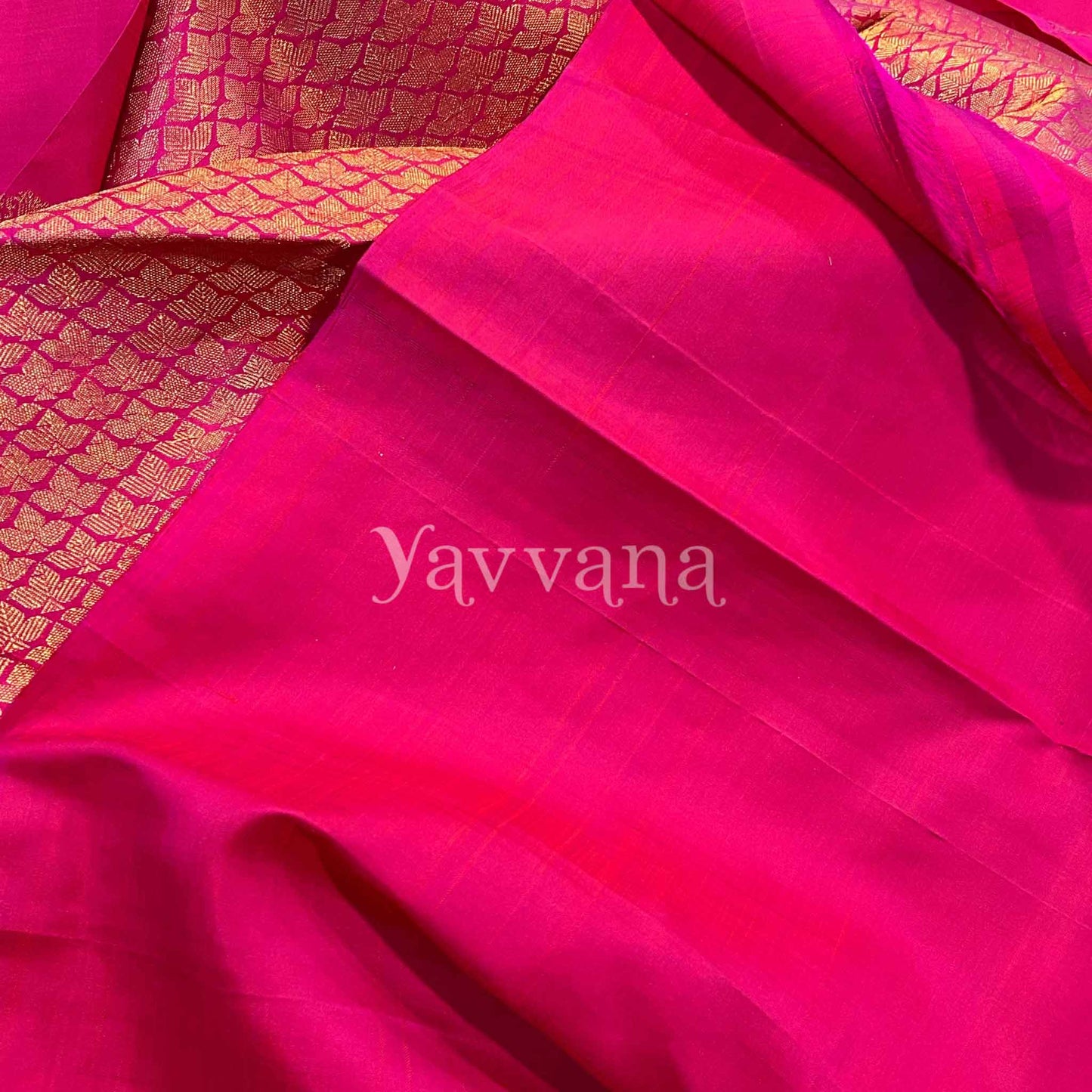 Regal Rani Pink Silk Saree with Grand Peacock Zari design