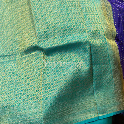 Elegant Midnight Blue Soft Silk Saree